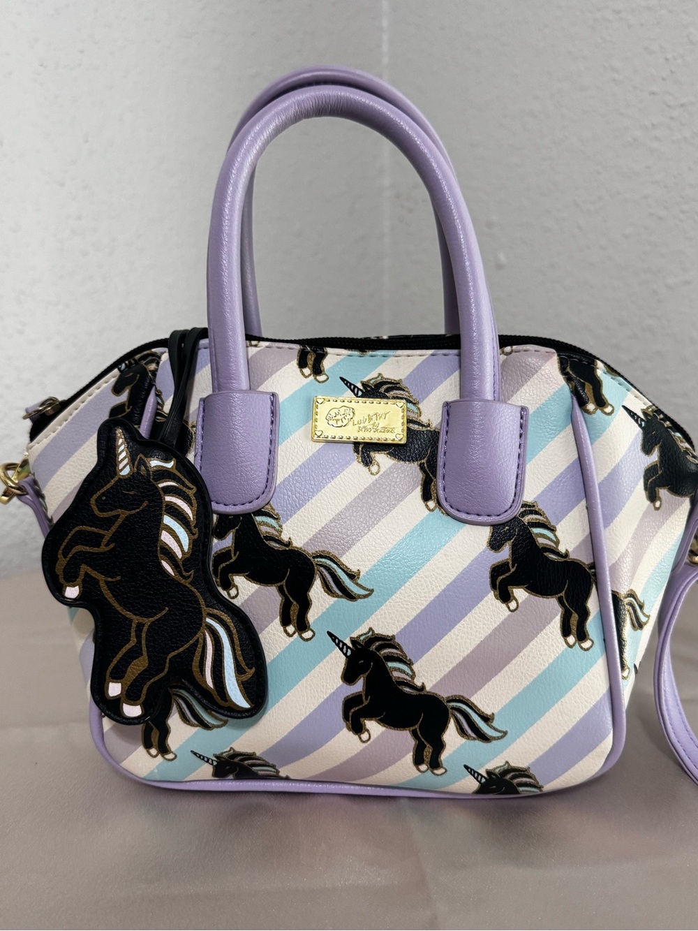 Luv Betsy Unicorn Print Satchel